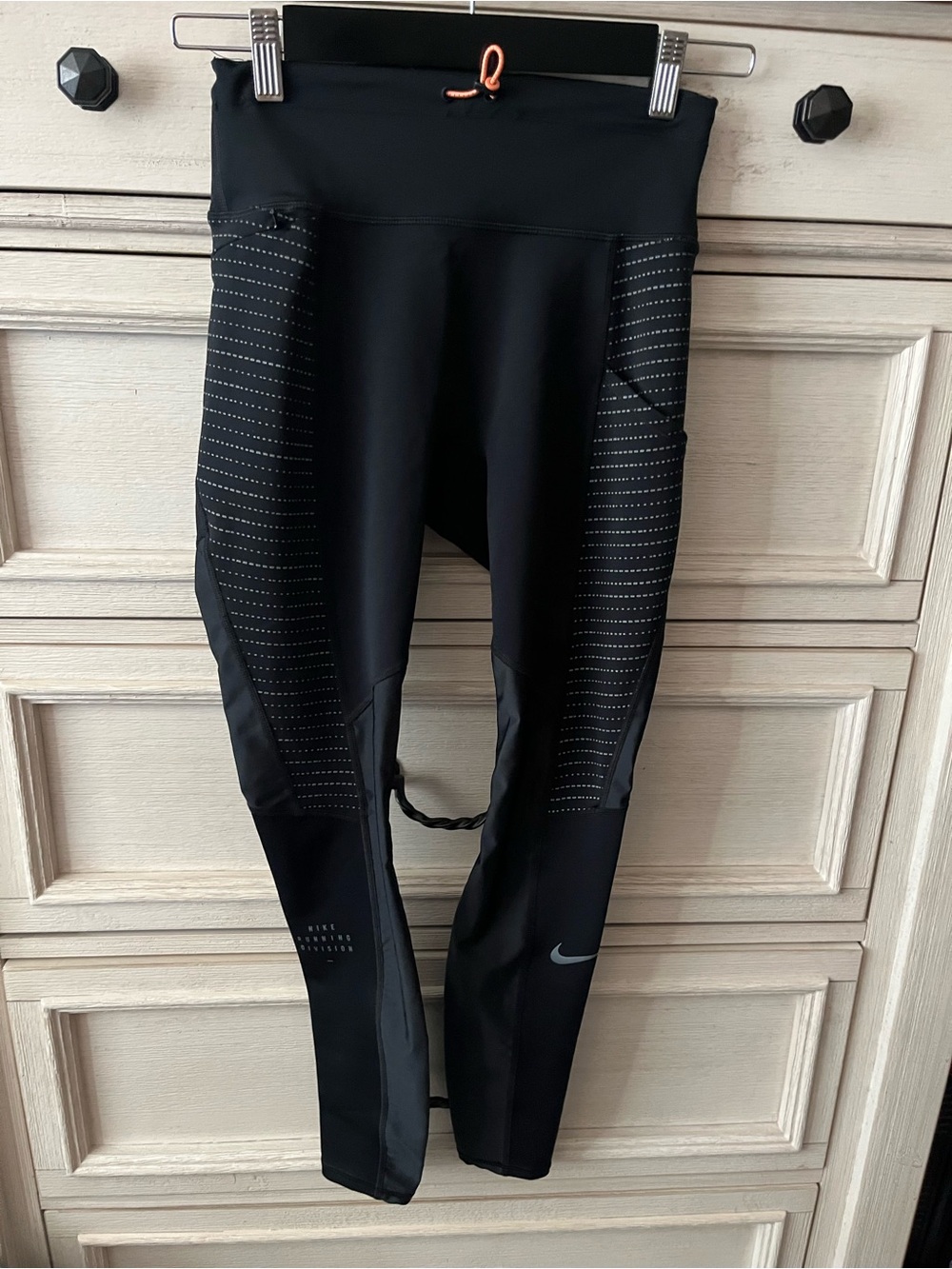 Nike Black Athletic Top with White Swoosh